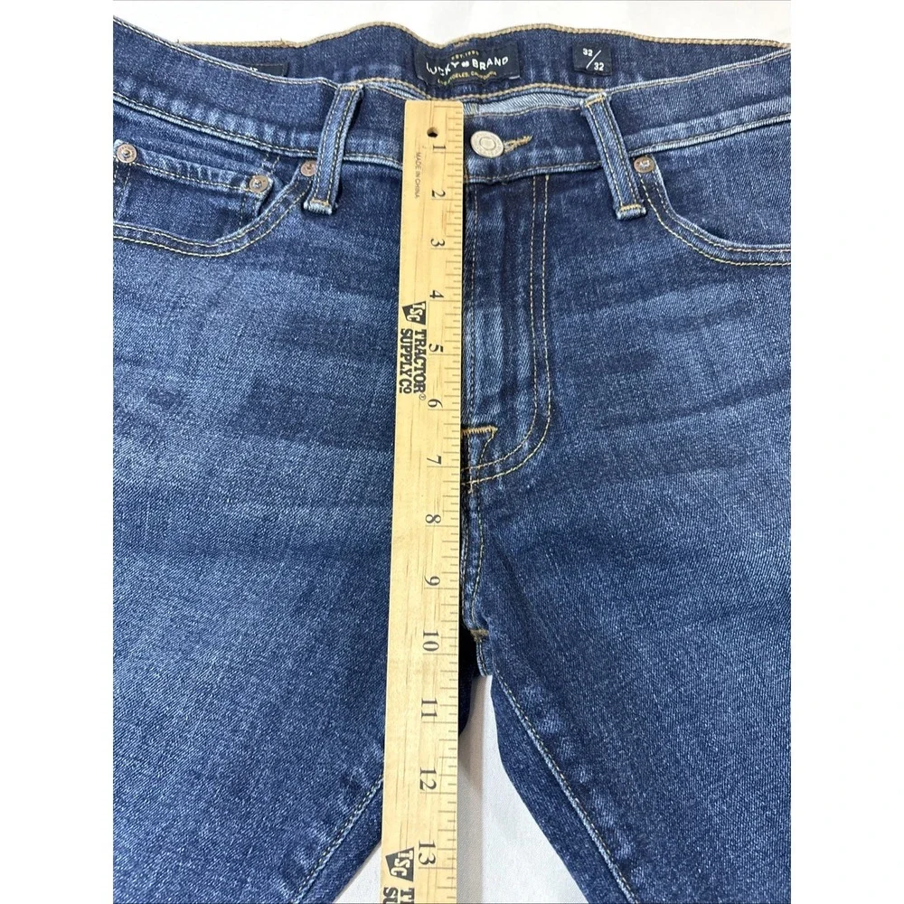Lucky Brand 221 Original Straight‎ Leg Mens Jeans 32x32 Dark Wash Denim